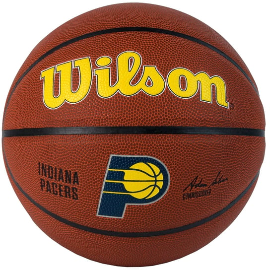 Wilson Team Alliance Indiana Pacers Ball WTB3100XBIND, unisex, piłki do koszykówki, Brązowe Wilson