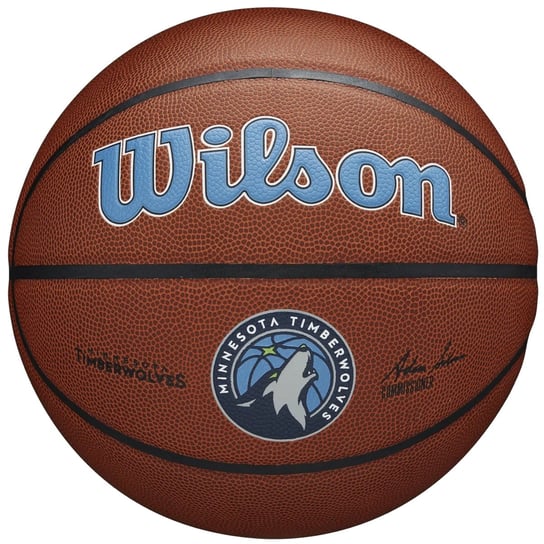 Wilson Team Alliance Minnesota Timberwolves Ball Wtb3100Xbmin, Unisex, Piłki Do Koszykówki, Brązowe Wilson