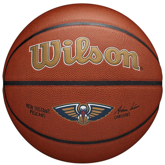 Wilson Team Alliance New Orleans Pelicans Ball WTB3100XBBNO, unisex, piłki do koszykówki, Brązowe Wilson