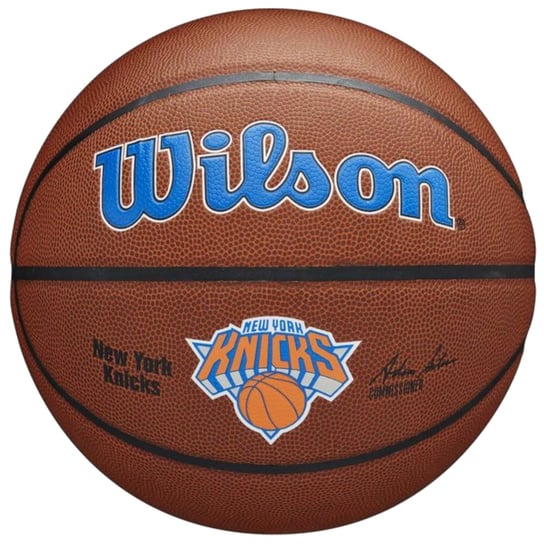 Wilson Team Alliance New York Knicks Ball WTB3100XBNYK, unisex, piłki do koszykówki, Brązowe Wilson