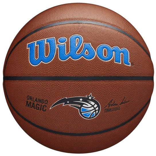 Wilson Team Alliance Orlando Magic Ball WTB3100XBORL, unisex, piłki do koszykówki, Brązowe Wilson