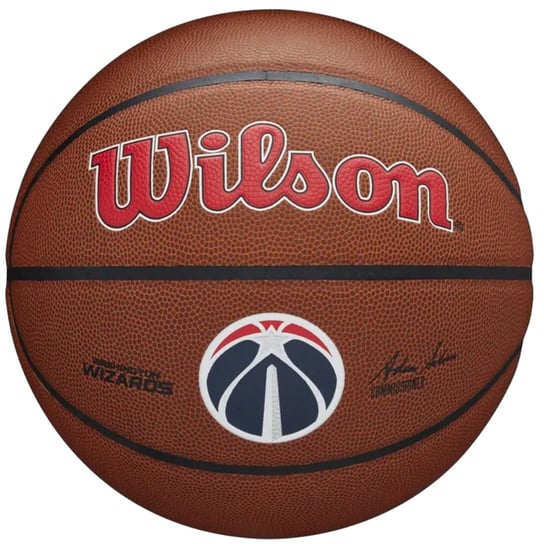 Wilson Team Alliance Washington Wizards Ball WTB3100XBWAS, unisex, piłki do koszykówki, Brązowe Wilson