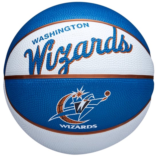 Wilson Team Retro Washington Wizards Mini Ball WTB3200XBWAS, unisex, piłki do koszykówki, Białe Wilson