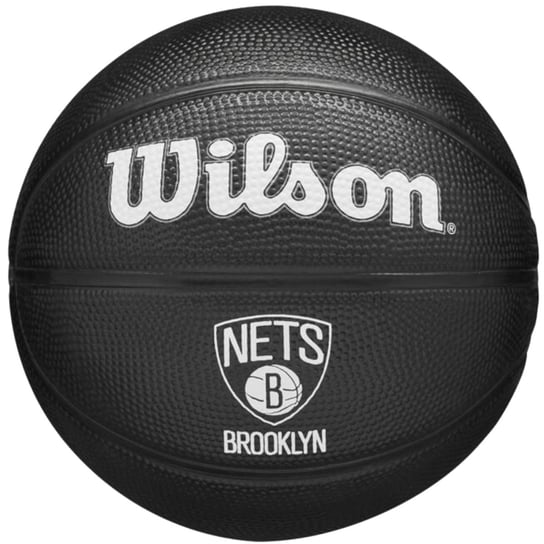 Wilson Team Tribute Brooklyn Nets Mini Ball WZ4017604XB, unisex, piłki do koszykówki, Czarne Wilson