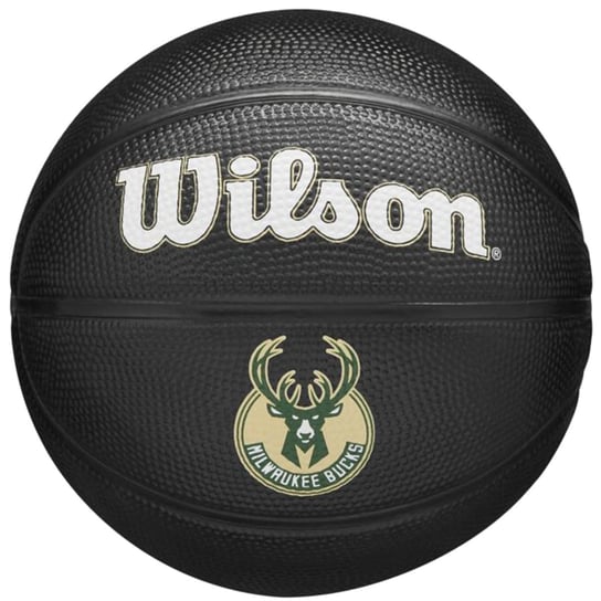 Wilson Team Tribute Milwaukee Bucks Mini Ball WZ4017606XB, unisex, piłki do koszykówki, Czarne Wilson
