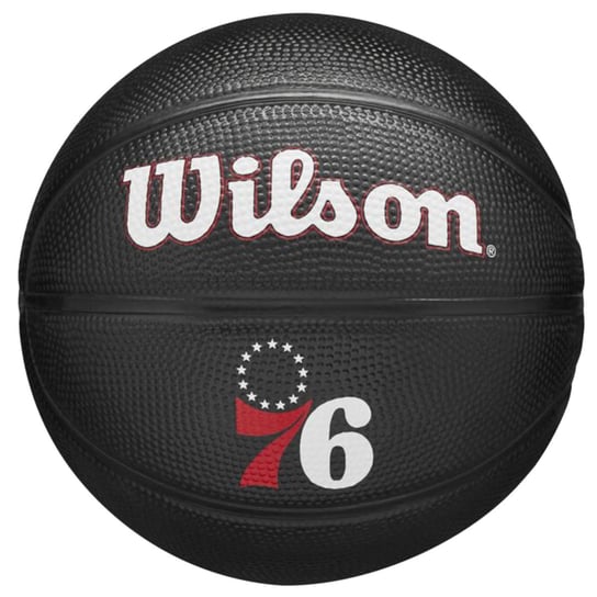 Wilson Team Tribute Philadelphia 76ers Mini Ball WZ4017611XB, unisex, piłki do koszykówki, Czarne Wilson