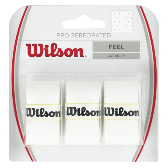 Wilson, Zestaw owijek, Pro Overgrip Perforated WRZ4005WH, biały Wilson