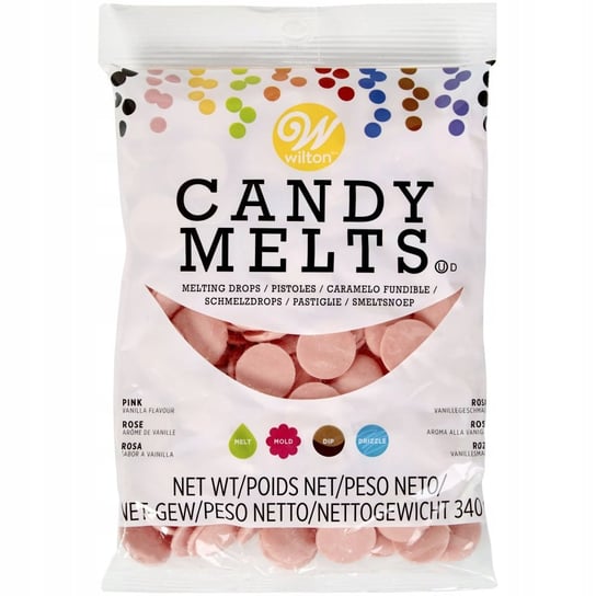 Wilton Pastylki Czekoladowe Candy Melts - Różowe Inna marka