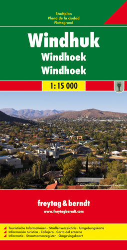 Windhoek. Mapa 1:15 000 Freytag & Berndt