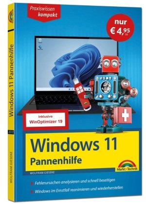Windows 11 Pannenhilfe - Sonderausgabe inkl. WinOptimizer 19 Software - Markt + Technik