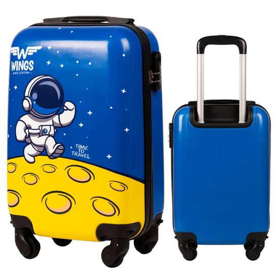 Wings twarda walizka KABINOWA dziecięca BLUE ASTRONAUT XS 18" Wings
