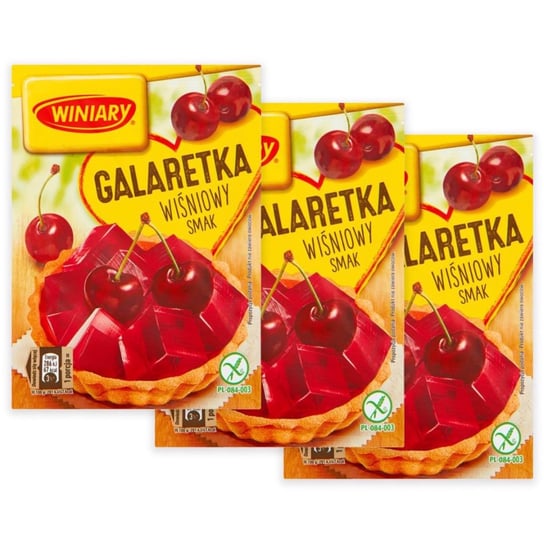 Winiary Galaretka wiśniowy smak 71 g x 3 sztuk Winiary