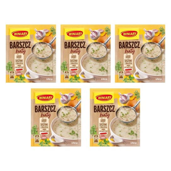 Winiary Nasza specjalność Barszcz biały 66 g x 5 sztuk Winiary