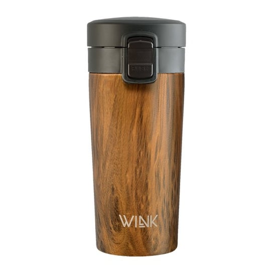 WINK Bottle, Kubek termiczny BRIGHT WALNUT, bez BPA, 370 ml Inna marka