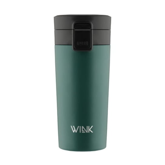 WINK Bottle, Kubek termiczny DARK GREEN, bez BPA,  370 ml WINK Bottle