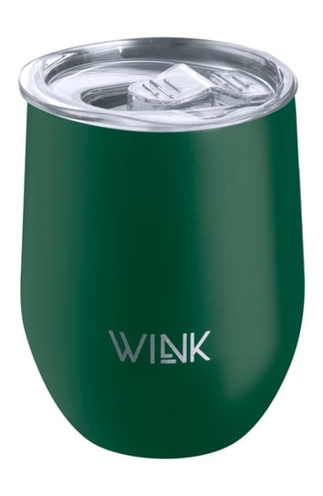 WINK Bottle, Kubek termiczny TUMBLER DARK GREEN, bez BPA, 350 ml WINK Bottle