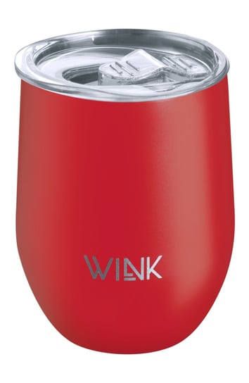 WINK Bottle, Kubek termiczny TUMBLER RED, bez BPA, 350 ml WINK Bottle