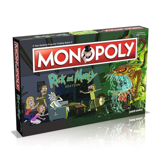 Winning Moves, gra strategiczna Monopoly Rick and Morty - wersja angielska Monopoly