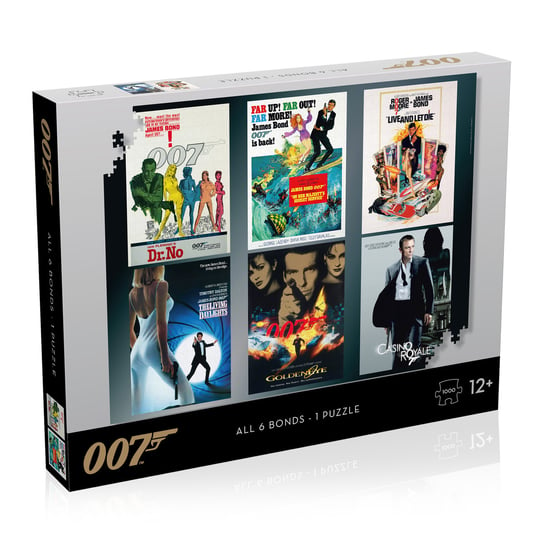 Winning Moves, puzzle, James Bond 007 Actor Debut, 1000 el. Winning Moves
