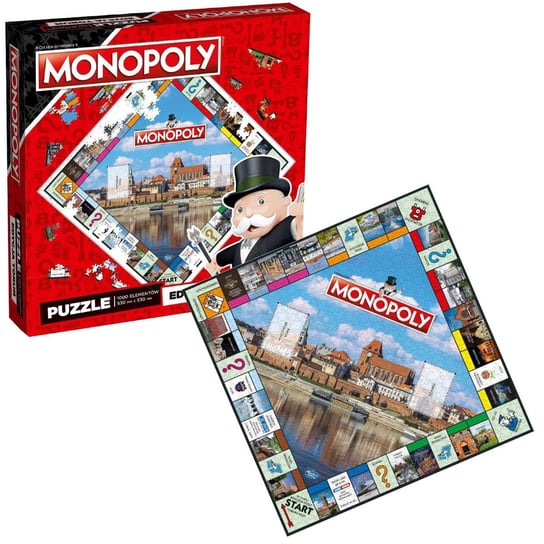 Winning Moves, puzzle, Monopoly Board Toruń, 1000 el. Winning Moves