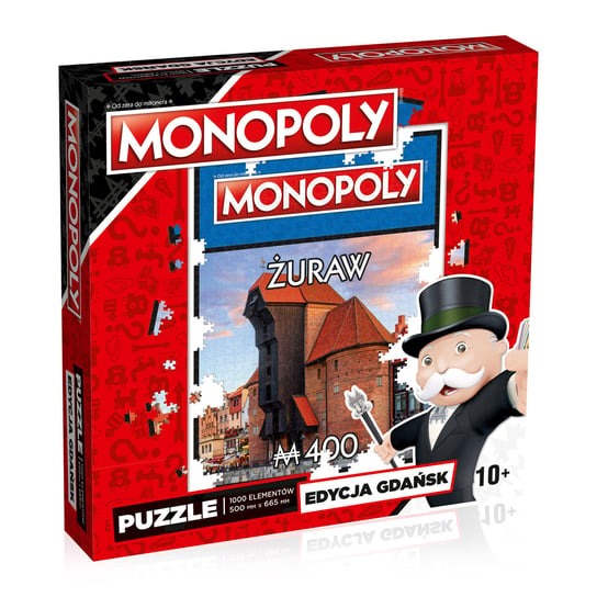 Winning Moves, puzzle, Monopoly Gdańsk Żuraw, 1000 el. Winning Moves