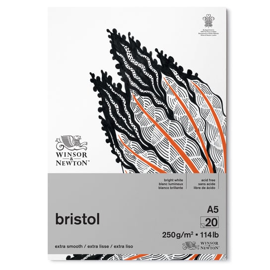 Winsor&Newton, Blok Bristol Extra Gładki, 20 kartek, A5 Winsor & Newton
