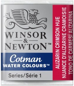 Winsor&Newton, farba akwarelowa Cotman półkostka, Alizarin Crimson Hue Winsor & Newton