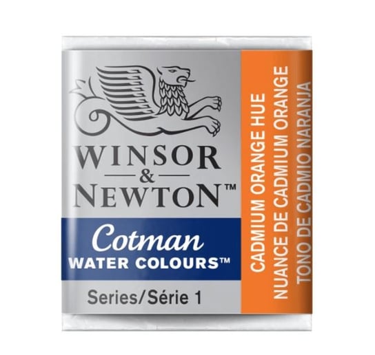 Winsor&Newton, farba akwarelowa Cotman półkostka, Cadmium Orange Hue Winsor & Newton