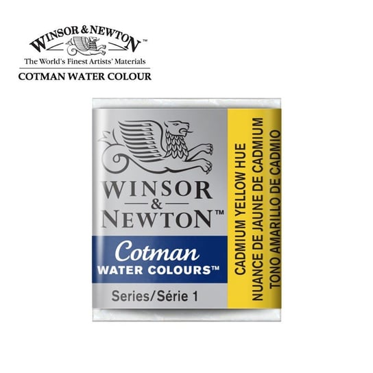 Winsor&Newton, farba akwarelowa Cotman półkostka, Cadmium Yellow Hue Winsor & Newton