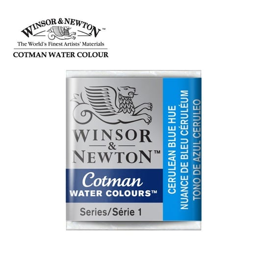 Winsor&Newton, farba akwarelowa Cotman półkostka, Cerulean Blue Hue Winsor & Newton