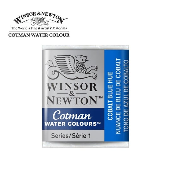 Winsor&Newton, farba akwarelowa Cotman półkostka, Cobalt Light Blue Hue Winsor & Newton