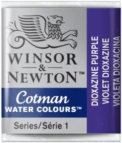 Winsor&Newton, farba akwarelowa Cotman półkostka, Dioxazine Violet Winsor & Newton
