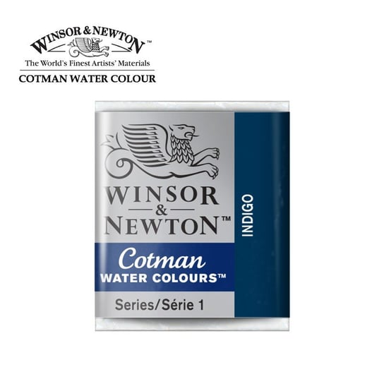 Winsor&Newton, farba akwarelowa Cotman półkostka, Indigo Winsor & Newton