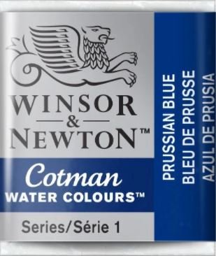 Winsor&Newton, farba akwarelowa Cotman półkostka, Prussian Blue Winsor & Newton