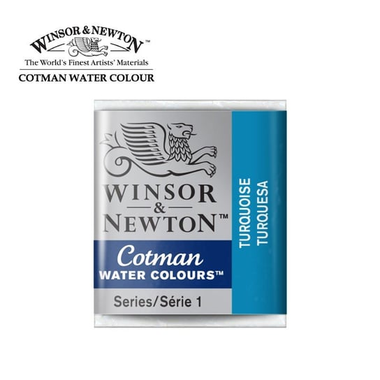 Winsor&Newton, farba akwarelowa Cotman półkostka, Turquoise Winsor & Newton