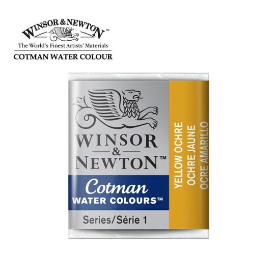 Winsor&Newton, farba akwarelowa Cotman półkostka, Yellow Ochre Winsor & Newton