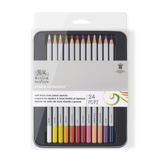 Winsor & Newton, Kredki rysunkowe Studio Collection Colour Pencil, zestaw 24 szt Winsor & Newton