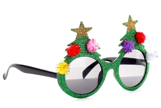 Winter Joy, Okulary świąteczne, choinki, 15x10 cm Empik