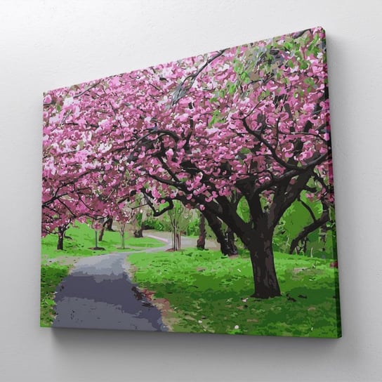 Wiosna na drzewach - Malowanie po numerach 50x40 cm ArtOnly