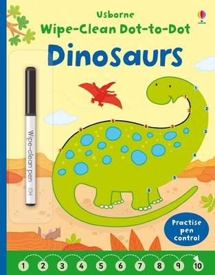 Wipe-Clean Dot-to-Dot Dinosaurs Brooks Felicity