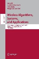 Wireless Algorithms, Systems, and Applications Springer International Publishing, Springer-Verlag Gmbh