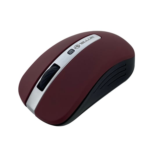 Wireless Mouse Tellur Basic, Led, Dark Red TELLUR