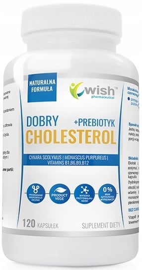 Wish, Dobry Cholesterol + Probiotyk, 120 Kaps. Wish Pharmaceutical