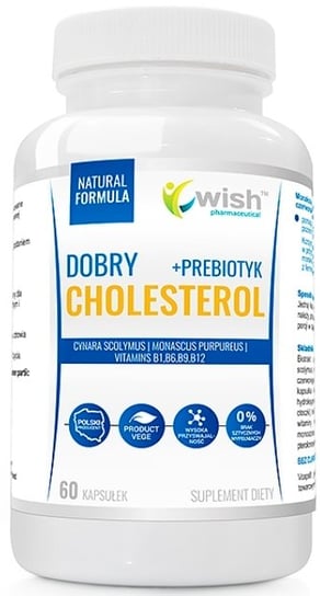 Wish, Dobry Cholesterol + Probiotyk, 60 Kaps. Wish Pharmaceutical