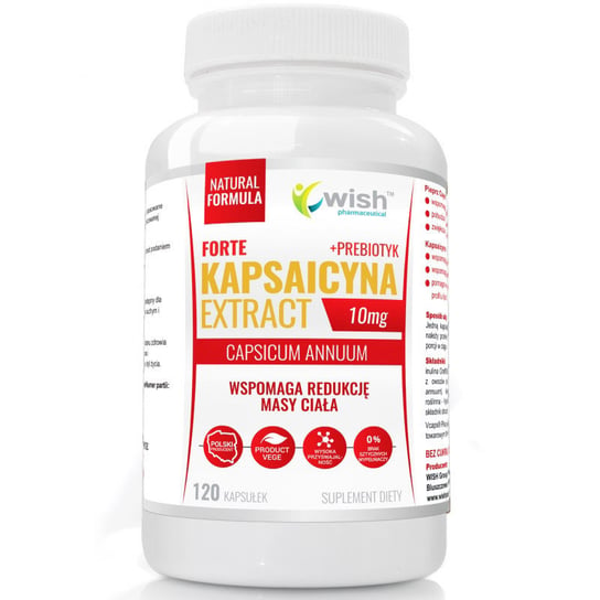 Wish Kapsaicyna Extract Forte 10Mg Suplement diety, 120 kaps. Wish