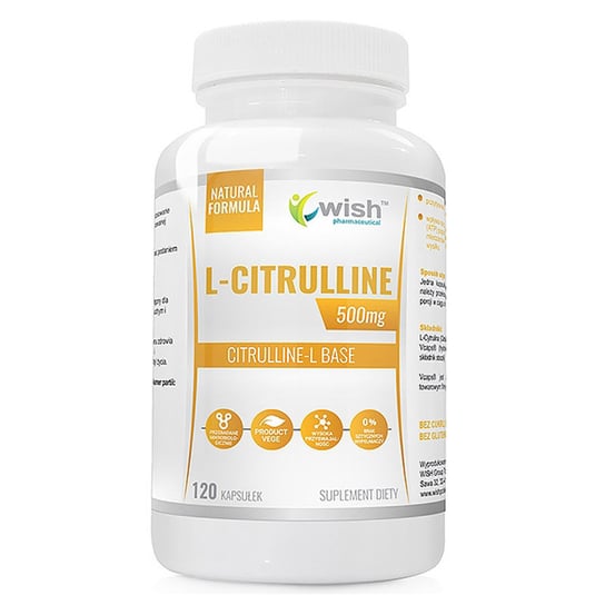 Wish L-Citrulline 500Mg Suplement diety, 120 kaps. Wish