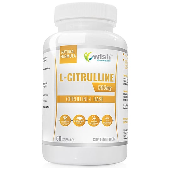 Wish L-Citrulline 500Mg Suplementy diety, 60 kaps. Wish