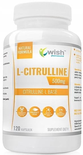Wish L-Citrulline Cytrulina Pompa Mięśniowa X120 Wish