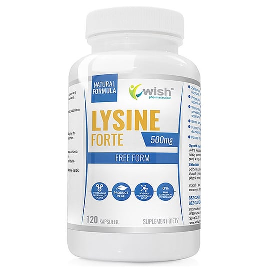 Wish Lysine Forte 500Mg Suplement diety, 120 kaps. Wish