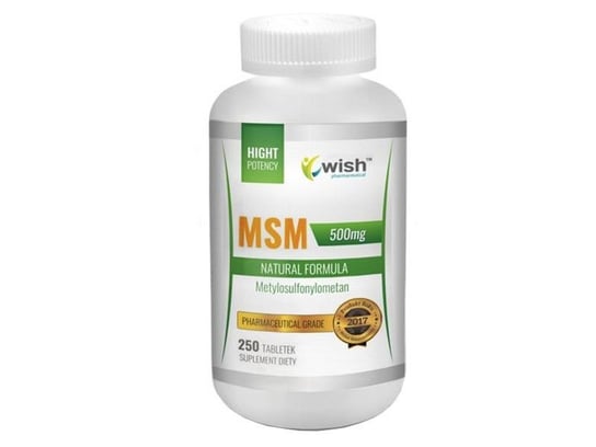 Wish, Suplement diety MSM, 250 tabletek Wish